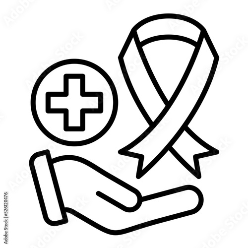 Cancer Diagnosis Line Icon
