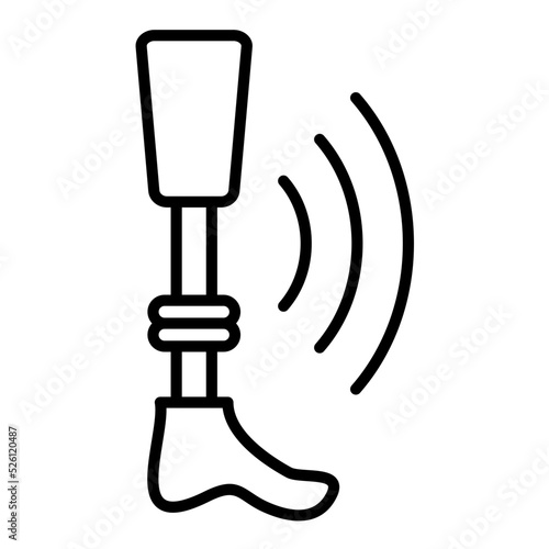 Smart Prosthesis Line Icon