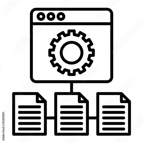 Frame Works Line Icon