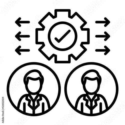 Policy Deployment Line Icon
