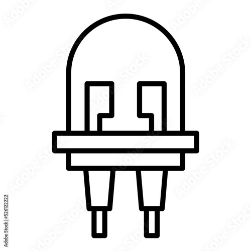 Light Emitting Diode Line Icon