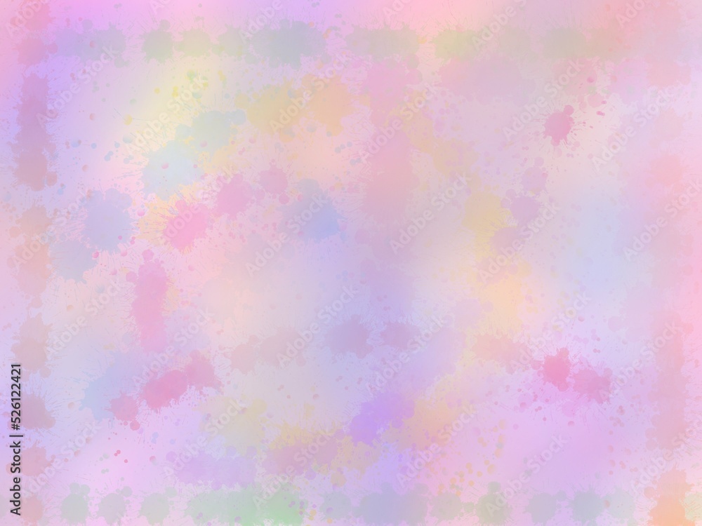 abstract splash and sweet light soft pastel watercolor background