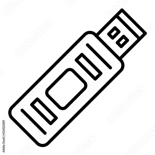 USB Line Icon