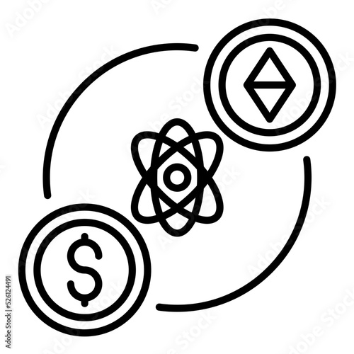 Atomic Swap Line Icon