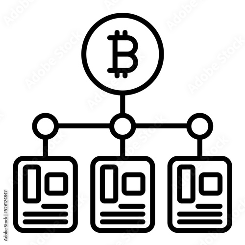 Mining Farm Line Icon
