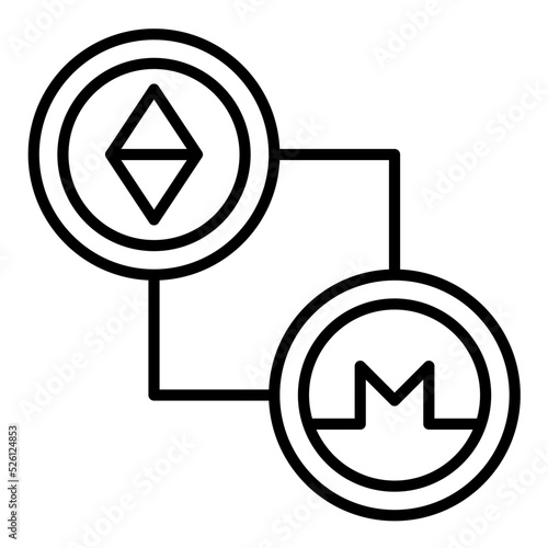 Peer To Peer Line Icon
