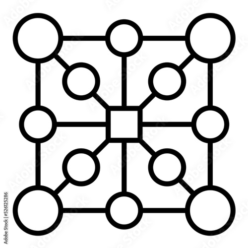 Complexity Line Icon