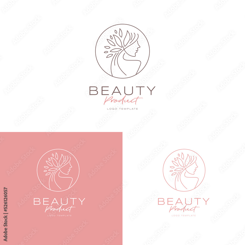 beautiful woman vector logo line art for beauty salon logo beautiful woman vector logo line art for beauty salon logo