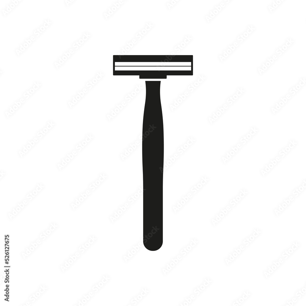 Razor icon. Vector. Flat design. Razor icon. Vector. Flat design.