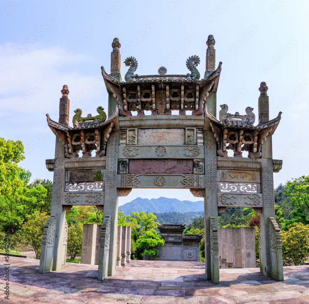 This is the memorial archway of Song Dynasty in China. This is the memorial archway of Song Dynasty in China.