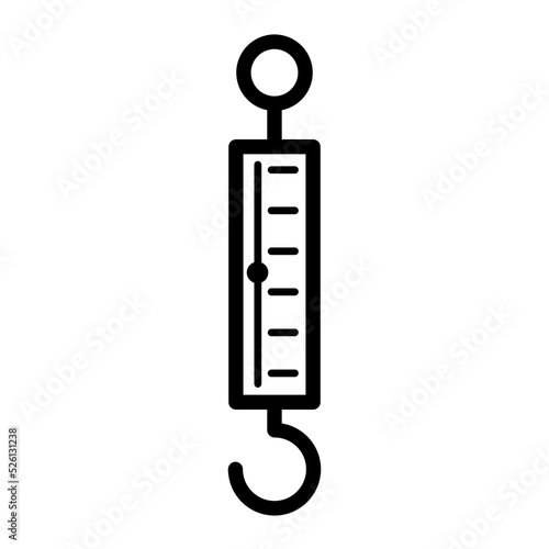 hanging scale icon vector illustration