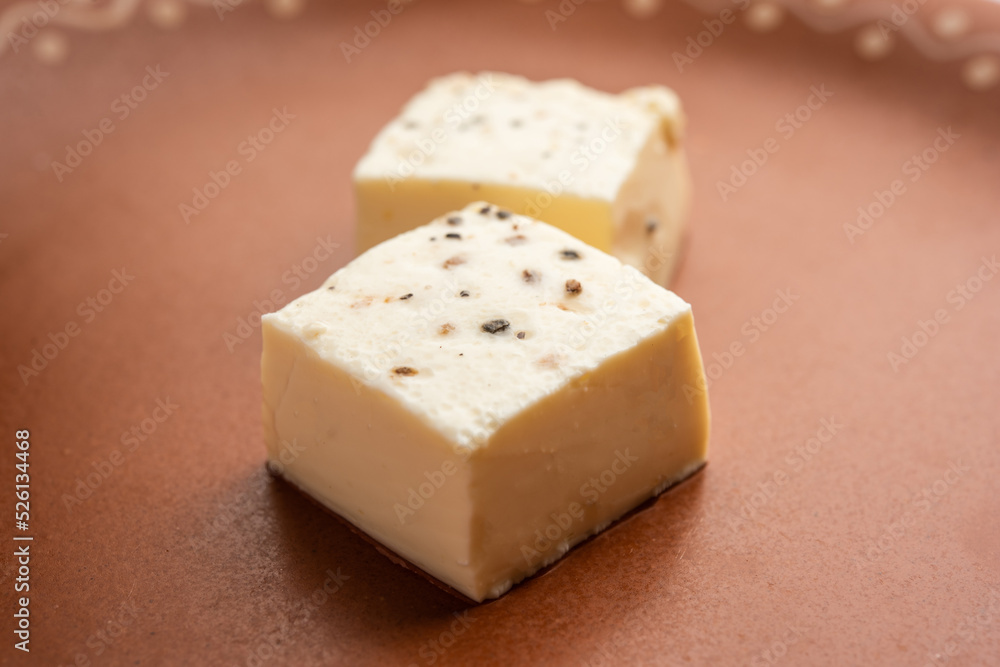 Kharvas or Cheek, Chik, Bari, Pis or Junnu is a sweet dairy product made from bovine colostrum