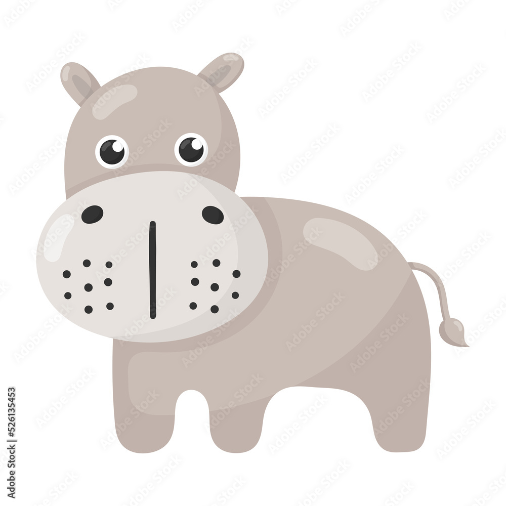 Fototapeta premium hippo icon.