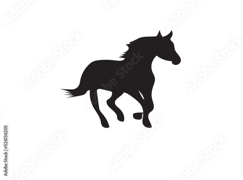 silhouette of a horse