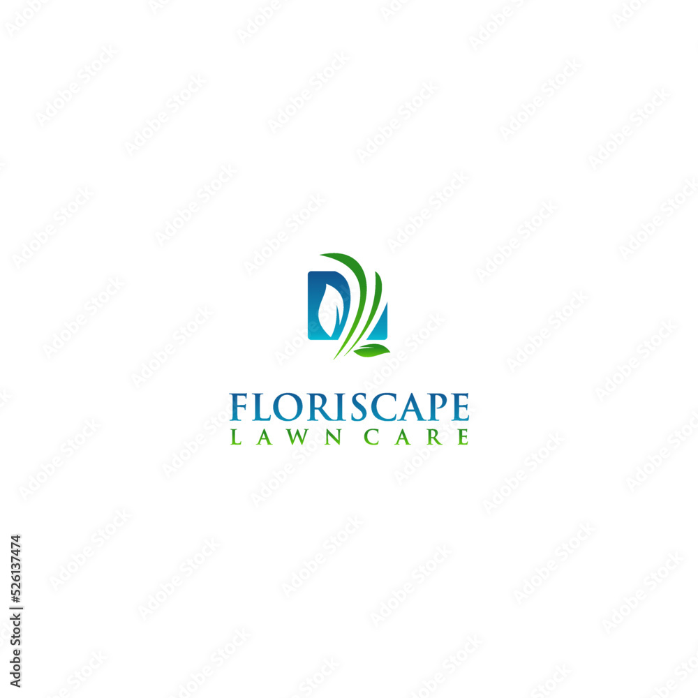 leaf and grass vector for lawn care business logo leaf and grass vector for lawn care business logo