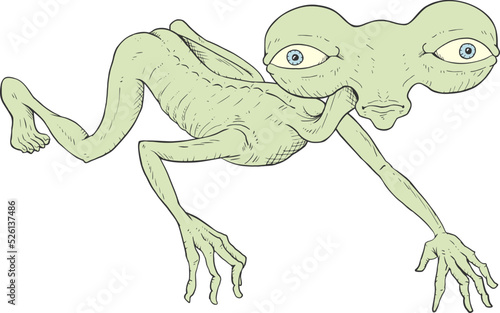 Fantasy alien illustration
