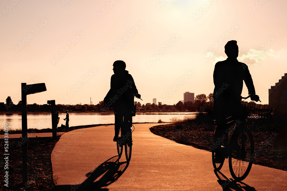 Obraz premium couple at sunset