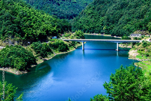 lake and mountains