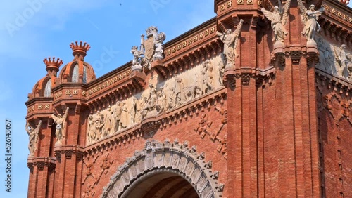 The Arc de Triomf building in Barcelona, Spain photo