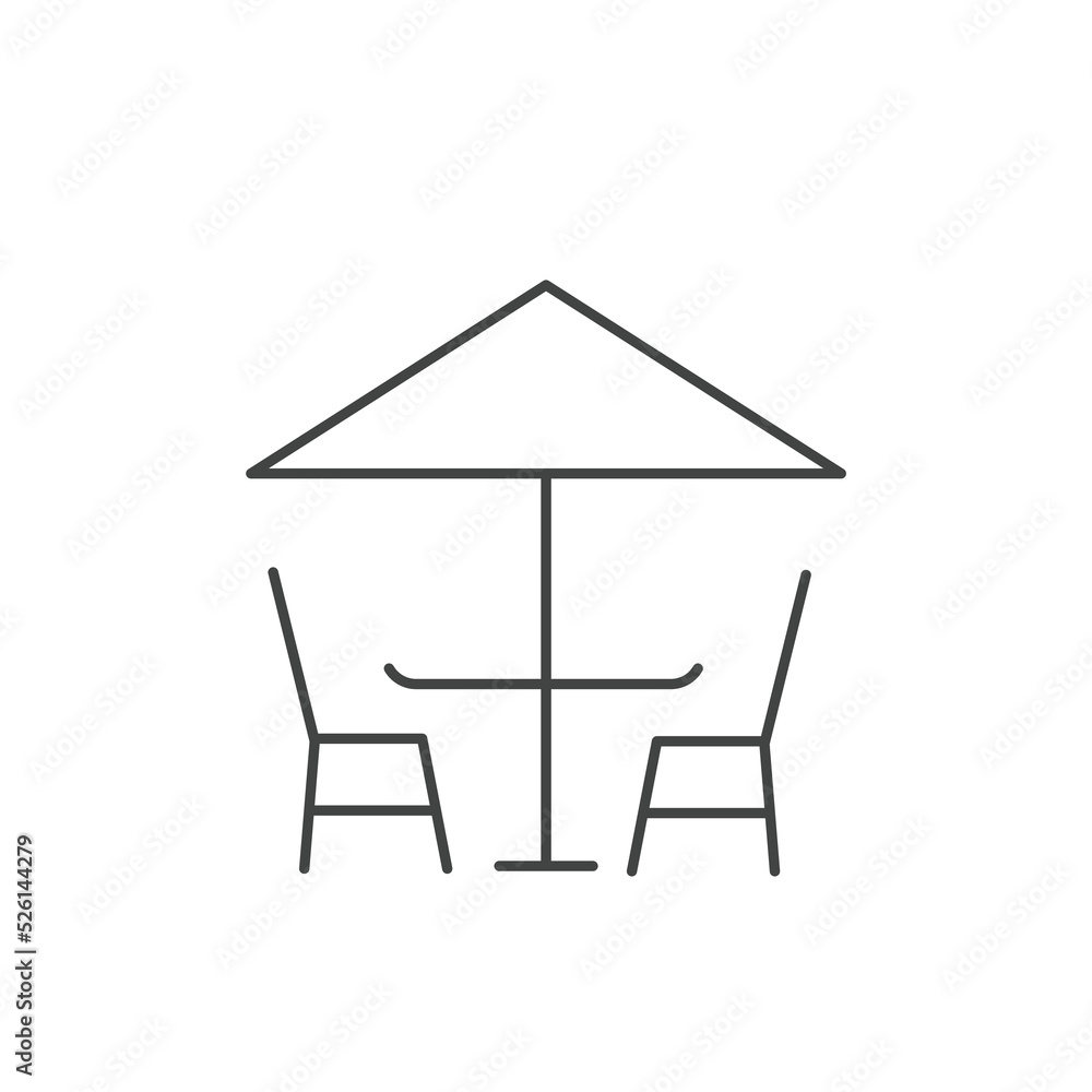 Street Cafe icons symbol vector elements for infographic web Street Cafe icons symbol vector elements for infographic web