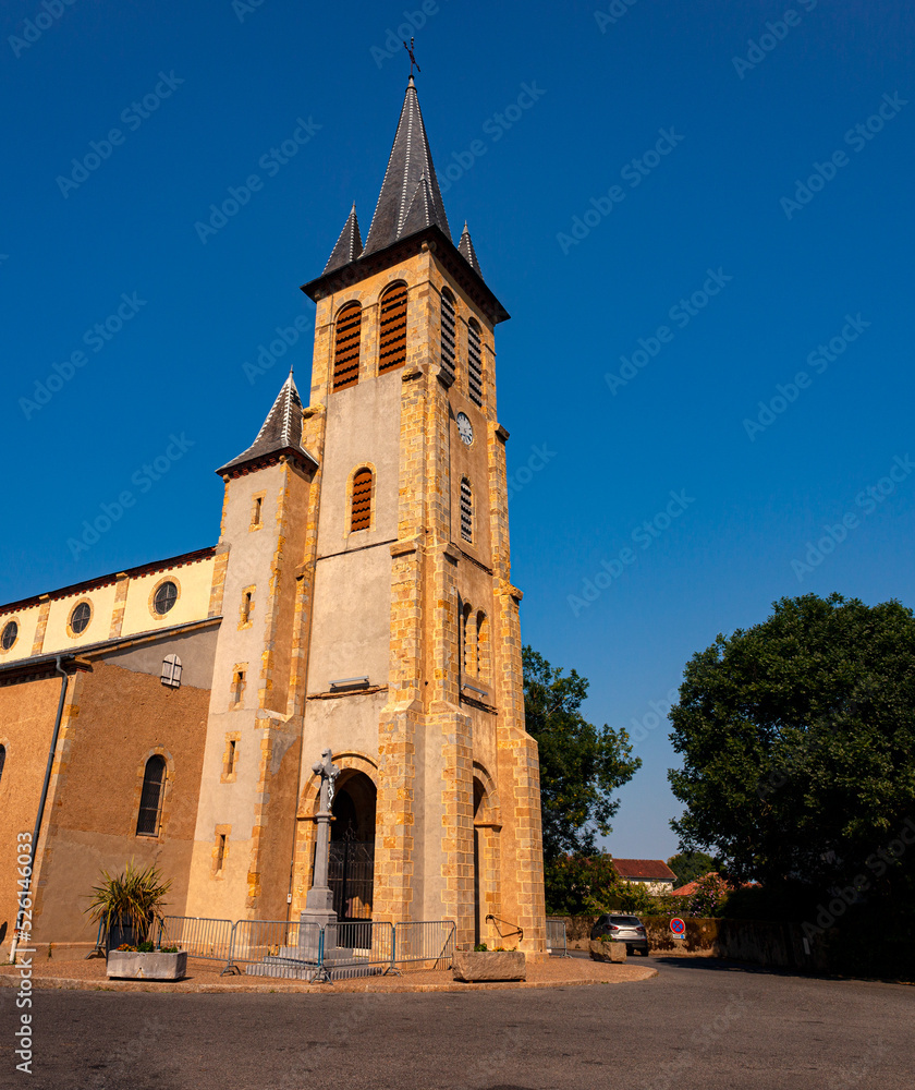 Church of the St Pierre of Arzacq-Arraziguet, small town along the Le Puy Route