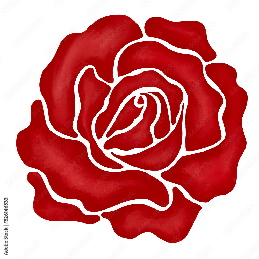 red rose flower illustration red rose flower illustration