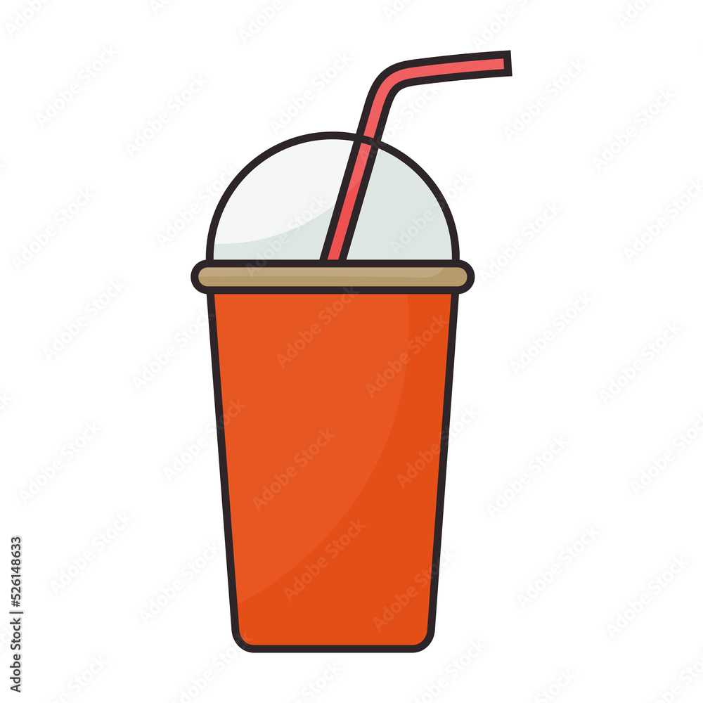 Cup soda icon. Cup soda icon.