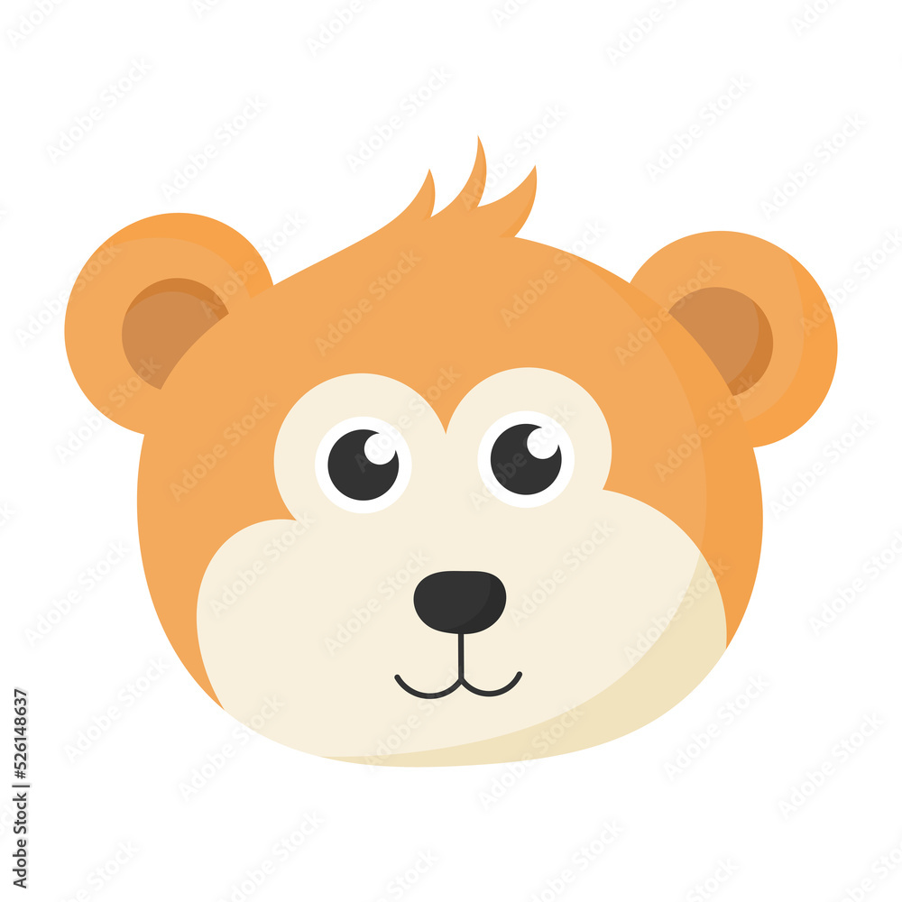 Monkey emoticon icon. Monkey emoticon icon.