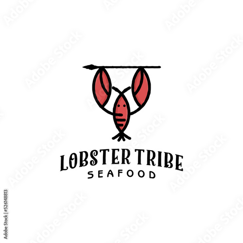 simple lobster logo for your restaurant