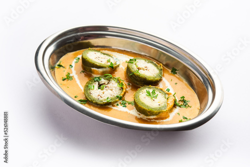 Shaam Savera is a spinach kofta curry where stuffing is made from paneer and the kofta made from spinach