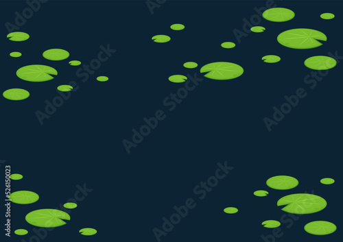 Lily pad pattern vector. wallpaper. free space for text. background.