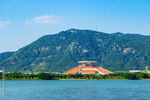 The panoramic West Lake Park in Quanzhou, China. photo