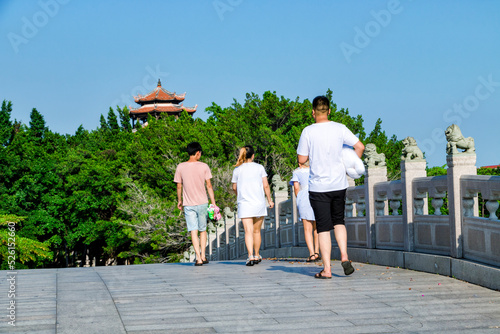 The panoramic West Lake Park in Quanzhou, China. photo