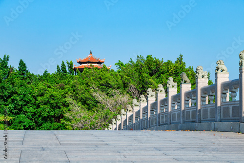 The panoramic West Lake Park in Quanzhou, China. photo