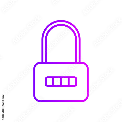 lock gradient icon