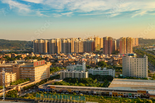 Panorama of Quanzhou, China.