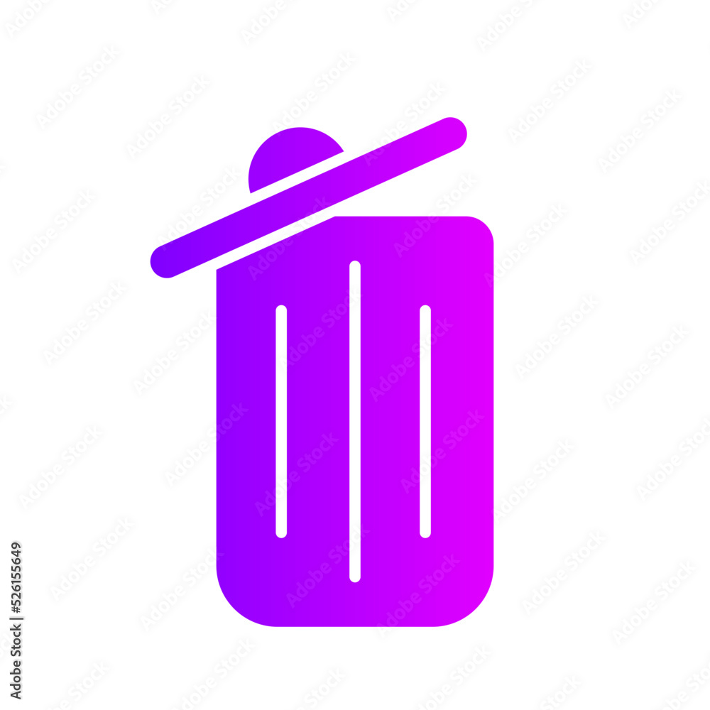 delete gradient icon