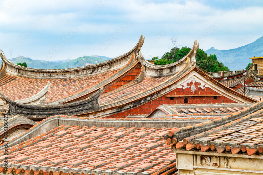 Fototapeta premium Ancient buildings in southern China.
