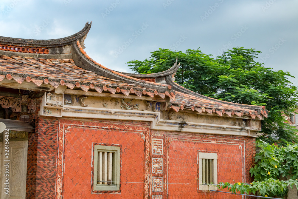 Ancient residential buildings in Xiamen, China.