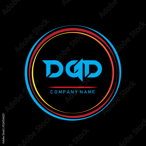 DGD logo. DGD letter Design . Modern and inventive letter logo for DGD. three-letter logo Stock Vector Art images. DGD Design of the  letter.  photo