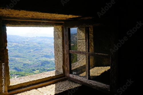 Ancient window sight to the valley
