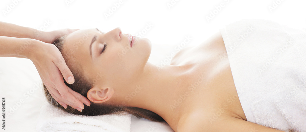 Young, beautiful and healthy woman in spa salon. Traditional massage therapy and skin care treatments. Young, beautiful and healthy woman in spa salon. Traditional massage therapy and skin care treatments.
