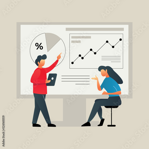 Men and women present jobs 