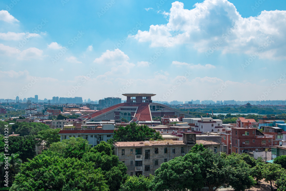 anorama of Quanzhou, Fujian, China.