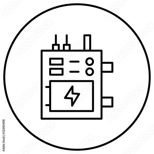 Fuse Box Line Icon