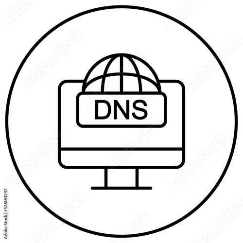 DNS Line Icon