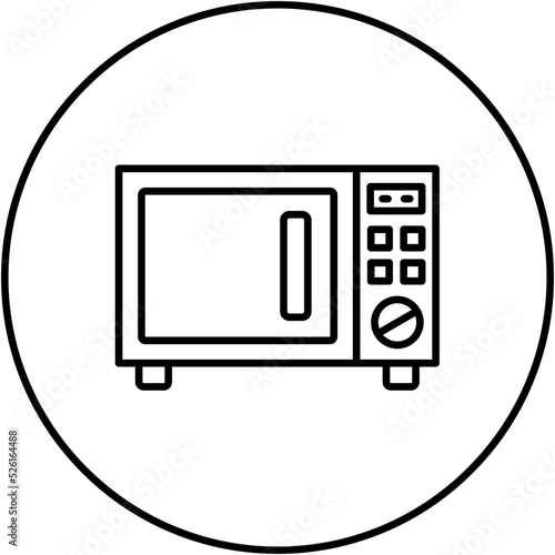 Microwave Oven Line Icon