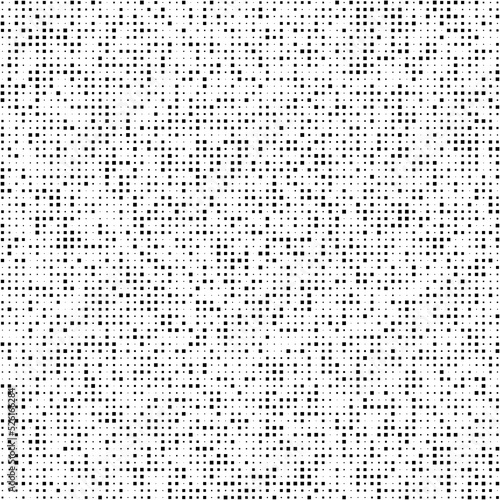 Black squares random pattern background. Abstract halftone. Vector illustration.