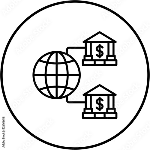 Internet Banking Line Icon