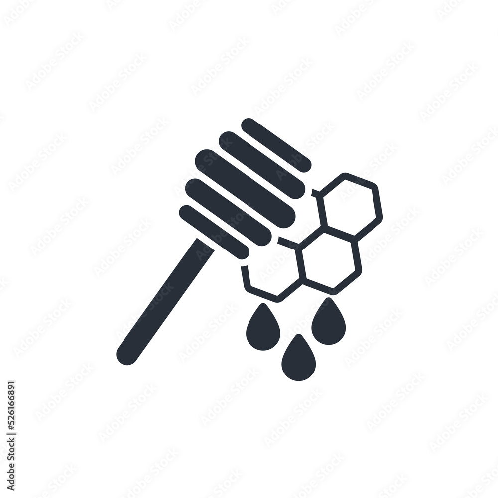 Honey icons symbol vector elements for infographic web Honey icons symbol vector elements for infographic web